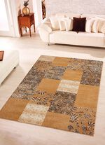 Gewebte Br&uuml;cken und Teppiche im Patchwork-Dessin 