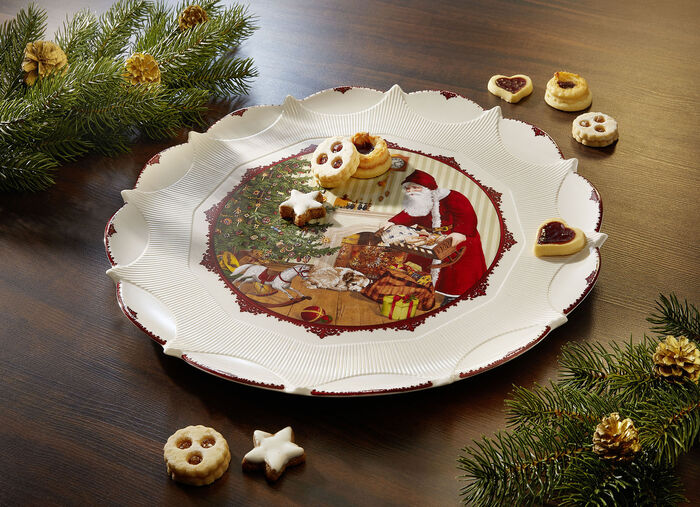 Gebäckteller aus hochwertigem Porzellan 