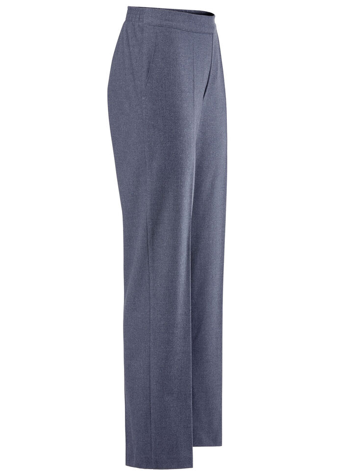 Hose mit r&uuml;ckw&auml;rtigem Dehnbundeinsatz RAUCHBLAU