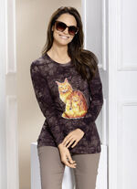 Ausdruckvolles Shirt  BRAUN BATIK