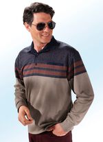 Poloshirt im Muster-Mix in 2 Farben 