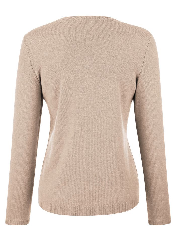 Pullover mit Kaschmir  BEIGE