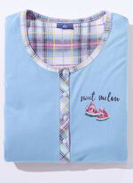 Zweierpack Nachthemden aus nachhaltigem Baumwollanbau mit Knopfleiste