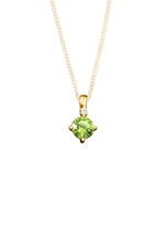 Anh&auml;nger mit echt Peridot und Diamanten 
