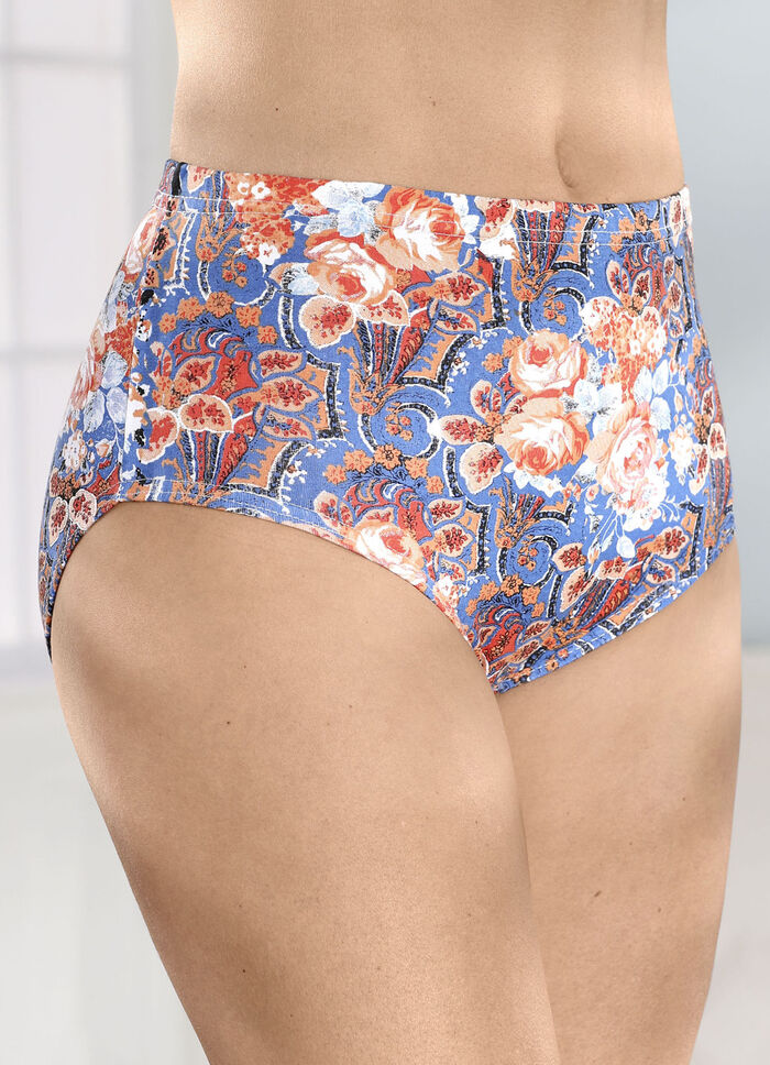 F&uuml;nferpack Slips mit buntem Druckdessin 