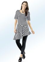 Leggings mit edel gl&auml;nzendem Ziermotiv SCHWARZ