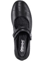 Slipper mit herausnehmbarem Lederfußbett, Weite G SCHWARZ