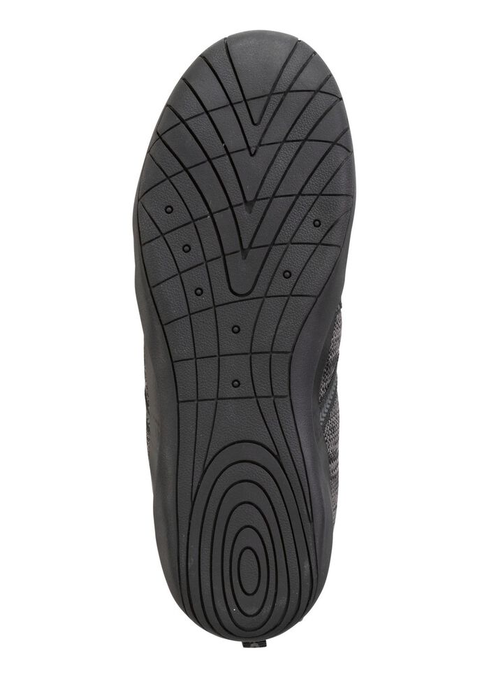 Barfu&szlig;schuh aus Textilmaterial mit Synthetik-Bes&auml;tzen 