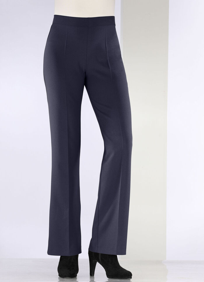Schicke Hose mit ausgestellter Fu&szlig;weite MARINE