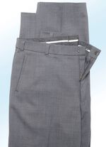 &bdquo;Klaus Modelle&ldquo;-Hose mit weichem Griff in 4 Farben MITTELGRAU MELIERT