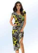 Klaus Modelle Kleid mit &uuml;berschnittenen &Auml;rmeln und Inkjet-Druckdessin 