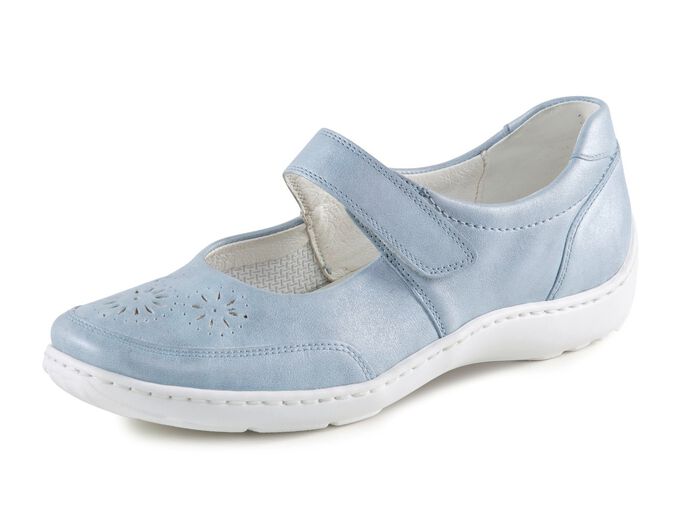 Waldl&auml;ufer, bequeme Damen-Slipper, Weite H, mit herausnehmbarem Fu&szlig;bett 