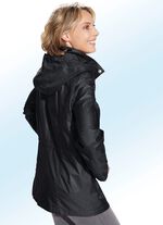 Jacke mit abnehmbarer Kapuze SCHWARZ