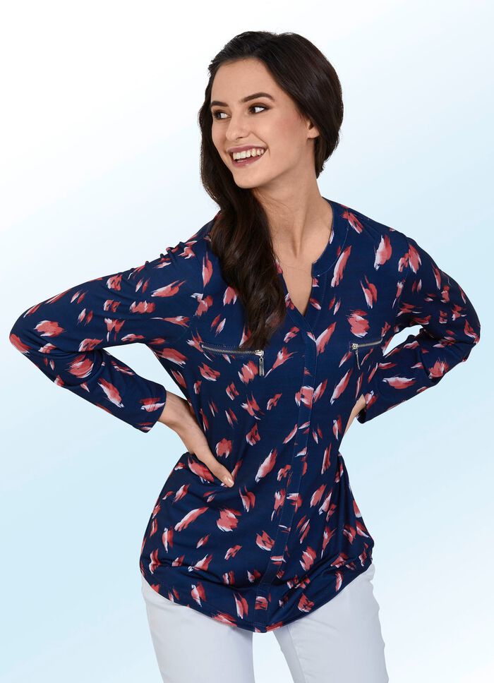 Shirt mit angedeuteten Brusttaschen 