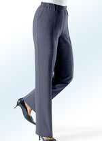 Hose mit eingearbeiteter Tresortasche RAUCHBLAU MEL.