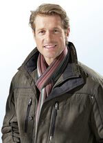 Sch&ouml;ner gestreifter Schal ROTBRAUN-PETROL-LILA-SCHWARZ-LINDGR&Uuml;N GESTREIFT