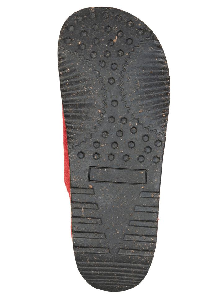 Gemini, komfortable Damen-Hausschuhe, Weite G, mit herausnehmbarem Fu&szlig;bett ROT