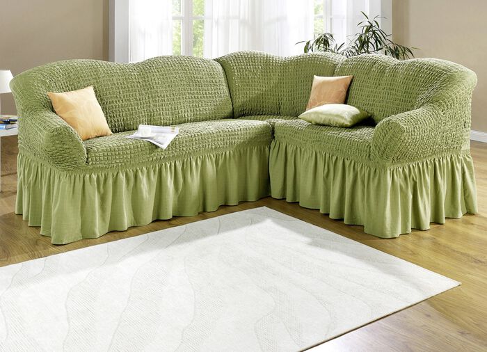 Hochelastische Stretchbez&uuml;ge f&uuml;r ein schickes Zuhause GR&Uuml;N