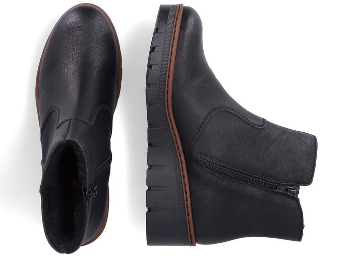 Rieker, gef&uuml;tterte Damen-Stiefeletten, Winterschuhe, mit Rei&szlig;verschluss 