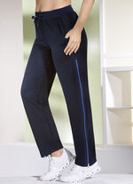 Freizeithose mit Reißverschluss MARINE-ROYALBLAU