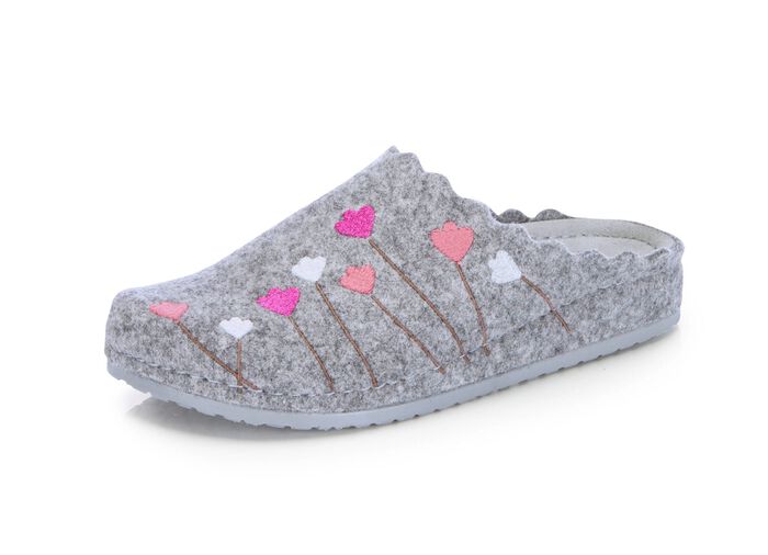 Mubb, klassische Damen-Hausschuhe, Weite H, mit anatomisch geformtem Fu&szlig;bett 