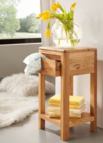 Beistelltisch aus ge&ouml;ltem Massivholz WILDEICHE