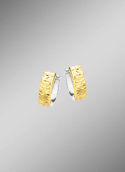 Bicolor-Klappcreolen 