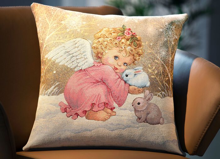 Kissenbezug Engel mit Rei&szlig;verschluss 