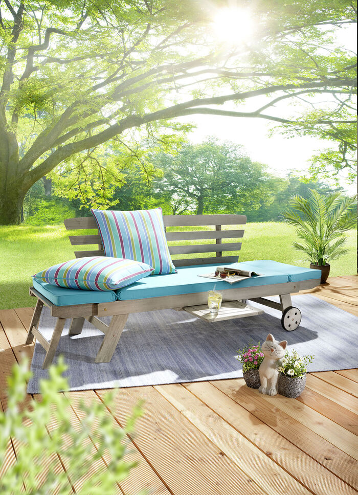 Multifunktionsbank Maui aus Akazienholz