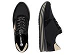 Remonte, trendige Damen-Sneaker, Weite G, mit herausnehmbarem Fu&szlig;bett SCHWARZ-GOLD