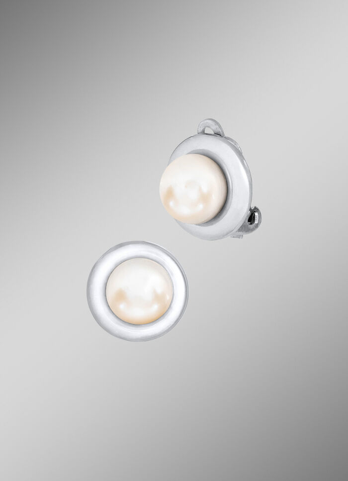 Ohrclips aus Silber und Perlen - ein Hauch von Eleganz