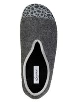 Laurina, trendige Damen-Hausschuhe, Weite H, mit Leo-Druck 