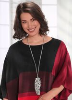 Halskette mit Feder-Anh&auml;nger 