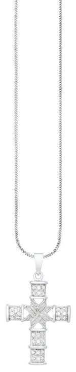 Toller Kreuz-Anhänger mit Diamanten 