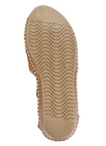 ELENA EDEN, sommerliche Damen-Sandaletten, mit verstellbarer Schließe NATURBRAUN