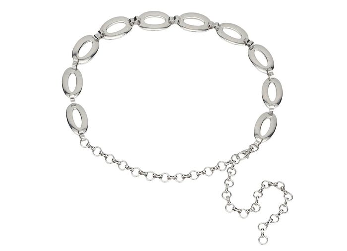 Modischer Damen-Ketteng&uuml;rtel, mit Karabinerverschluss 