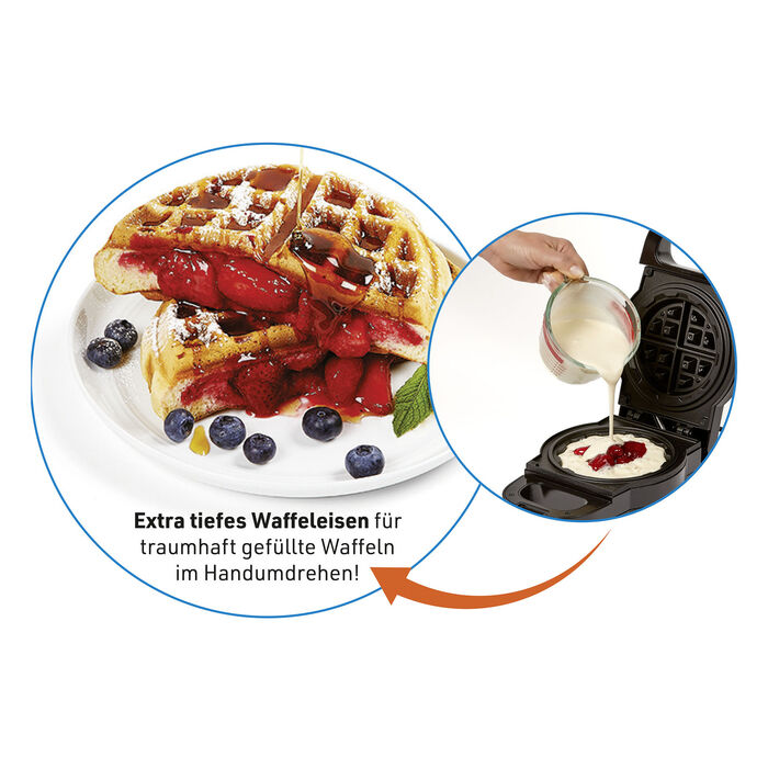 PowerXL Waffle Star für gefüllte Waffeln jeder Art 