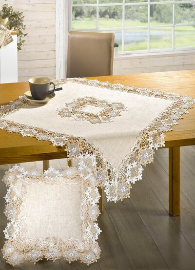 Geschmackvolle Tisch- und Raumdekoration mit  Leinen 