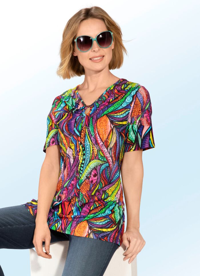 Shirt mit raffinierter Raffung 