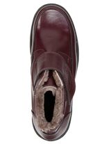 ELENA EDEN, gef&uuml;tterte Damen-Boots, Winterschuhe, Weite H, mit Lammfell BORDEAUX