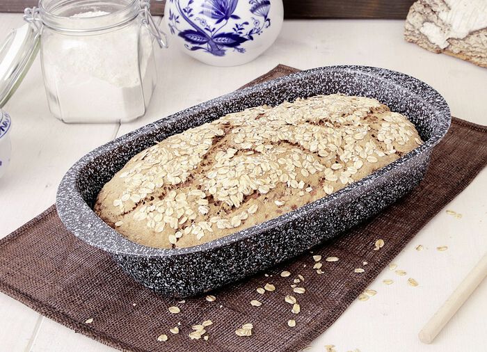 Brotbackset, 3-teilig, in Granit-Optik 