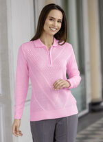 Pullover mit dezentem Glanz ROSÉ