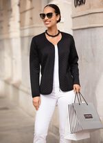 Blusenjacke mit Rei&szlig;verschlussleiste 