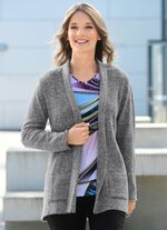 Strickjacke mit Reiskornstruktur  