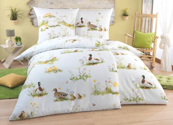 Digitalbedruckte Bettw&auml;sche-Garnitur von Kaeppel 