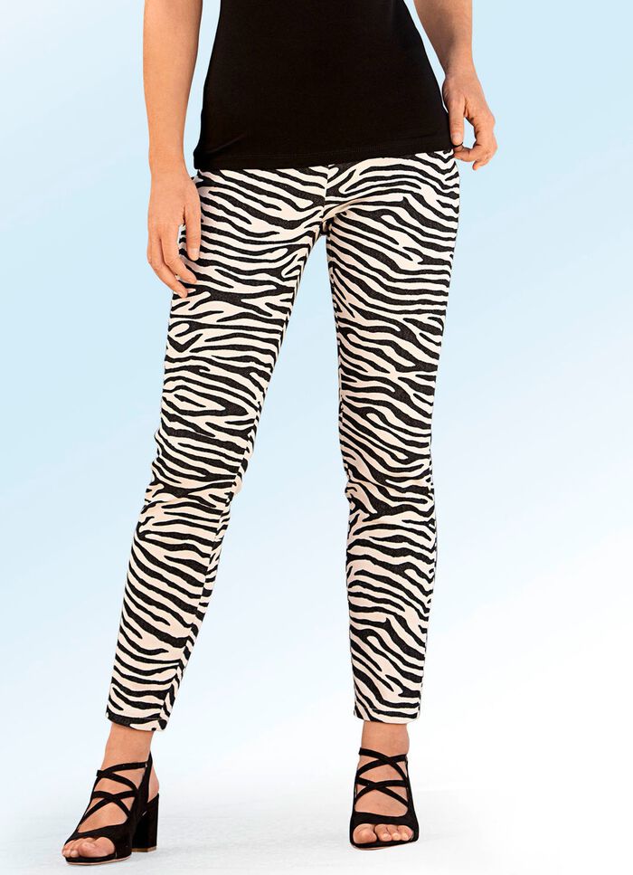 Hose im trendigen Animalprint 