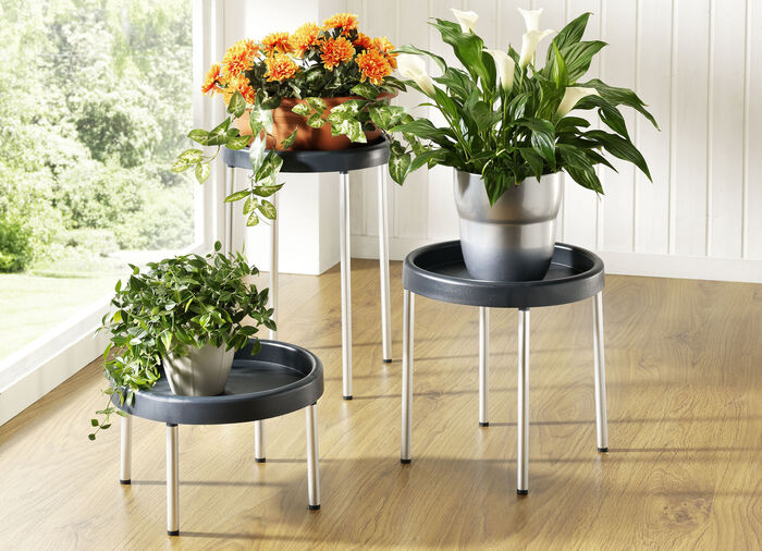 Pflanzenpodest aus Kunststoff, 3er-Set