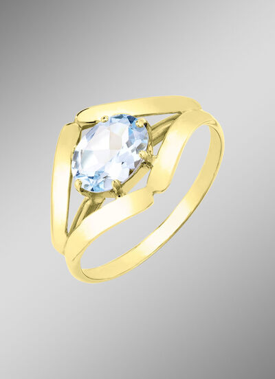 Damenring mit Blautopas 