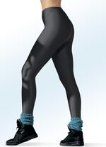 Leggings mit Glanz-Effekt in 4 Farben SCHWARZ