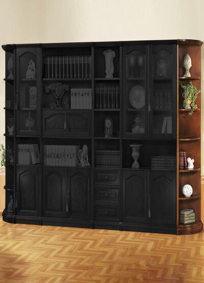 Teilmassive M&ouml;belserie mit Echtholzfurnier 